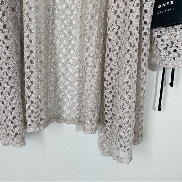 Onyx Tan Laced Jacket w/Black Trim . Sz XL. - Picture 4 of 10